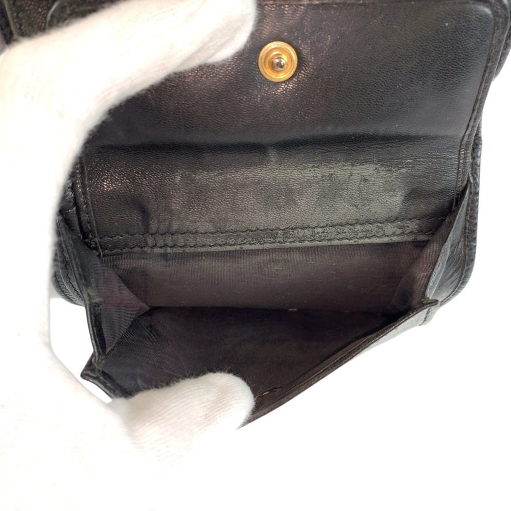 CHANEL Black Leather Logo Wallet - Picture 5 of 10